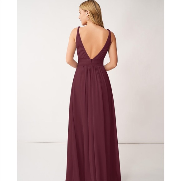 Azazie Maren Dress (in Fog) - Picture 3 of 8